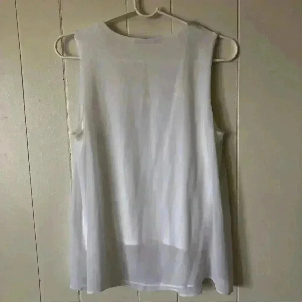 DKNYC Sleeveless Polyester Top Blouse Size M - Picture 8 of 8